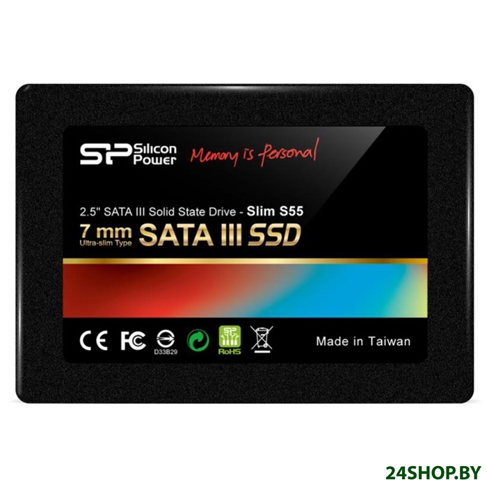 SSD-диск Silicon Power Slim S55 480GB (SP480GBSS3S55S25) SSD-диск Silicon Power Slim S55 480GB (SP480GBSS3S55S25)