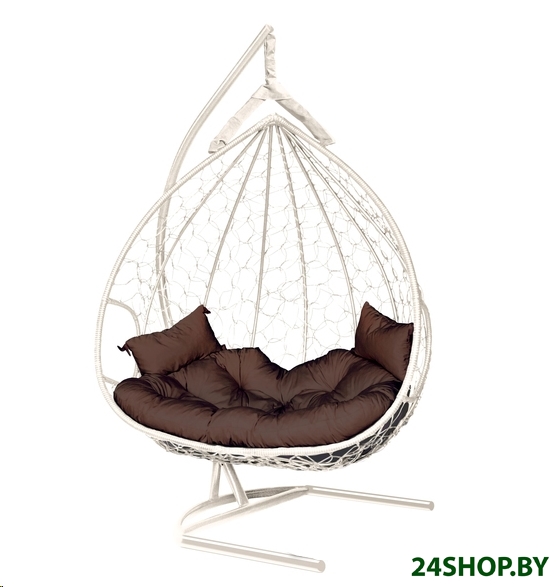 Подвесное кресло LetoLux Dublin (белый/шоколадный) Подвесное кресло LetoLux Dublin (белый/шоколадный)