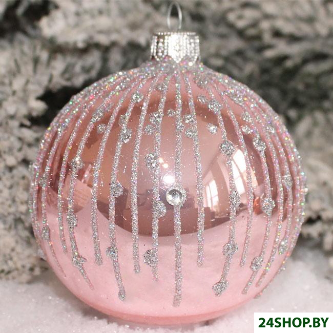 Елочная игрушка Орбитал Д-294-2 200-083-2 (розовый опал) Елочная игрушка Орбитал Д-294-2 200-083-2 (розовый опал)