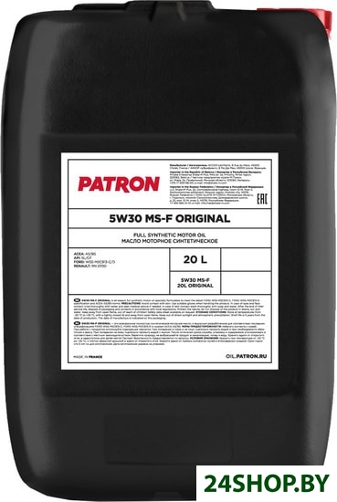 Моторное масло Patron 5W-30 MS-F 20л Моторное масло Patron 5W-30 MS-F 20л