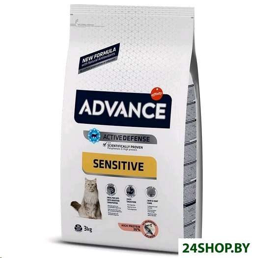 Сухой корм для кошек Advance Adult Salmon Sensitive (3 кг) Сухой корм для кошек Advance Adult Salmon Sensitive (3 кг)