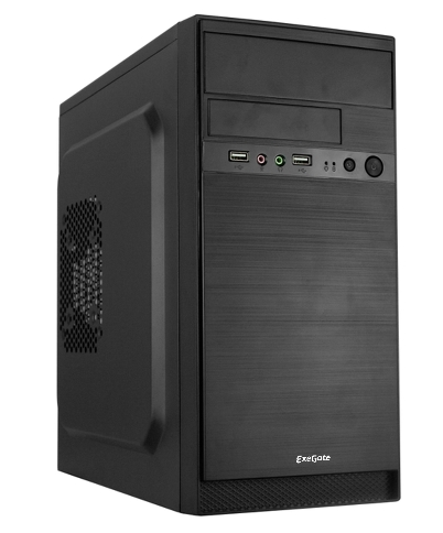 Корпус ExeGate Minitower QA-408 400W (Black) Корпус ExeGate Minitower QA-408 400W (Black)