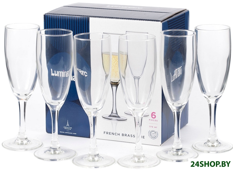 Бокал для шампанского Luminarc French brasserie H9452 Бокал для шампанского Luminarc French brasserie H9452