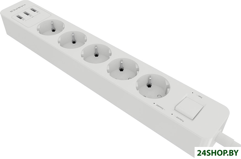 Сетевой фильтр HARPER UCH-530 (белый) Сетевой фильтр HARPER UCH-530 (белый)