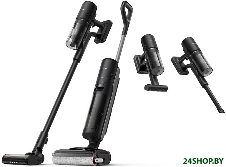 Пылесос Dreame H12 Dual FlexReach Wet and Dry Vacuum HHV31A (евровилка, черный) Пылесос Dreame H12 Dual FlexReach Wet and Dry Vacuum HHV31A (евровилка, черный)