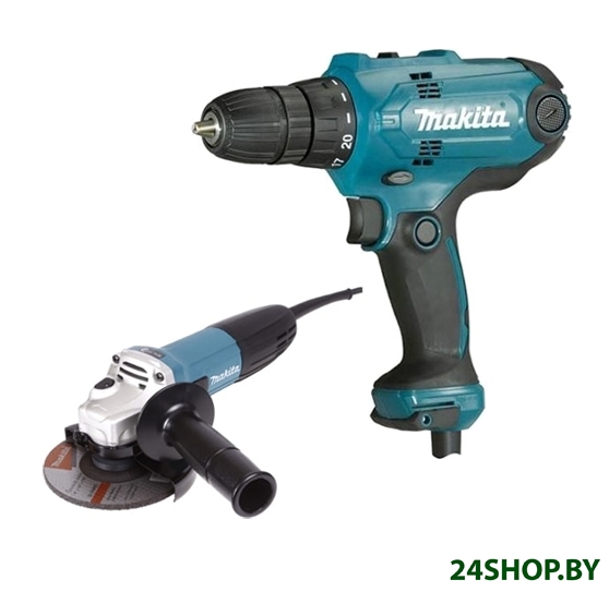 Набор электроинструментов Makita DK0121 (DF0300 + GA5030) Набор электроинструментов Makita DK0121 (DF0300 + GA5030)