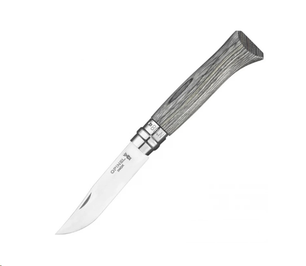Нож туристический OPINEL №08 / 002389 (нержавеющая сталь, береза, серый) Нож туристический OPINEL №08 / 002389 (нержавеющая сталь, береза, серый)
