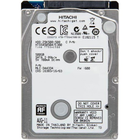 Жесткий диск Hitachi Travelstar Z5K500 500GB (HTS545050A7E380) Жесткий диск Hitachi Travelstar Z5K500 500GB (HTS545050A7E380)