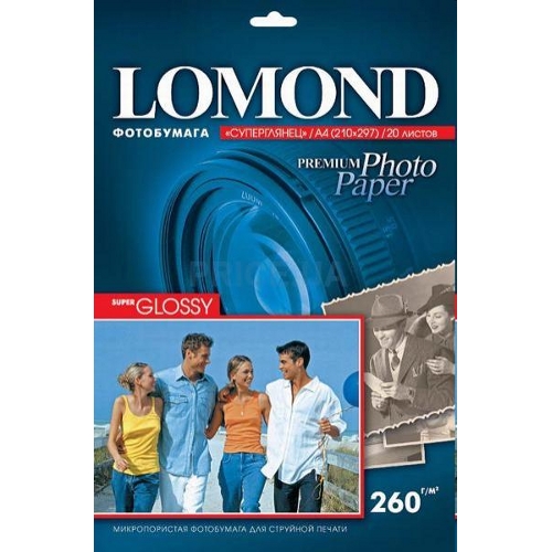 Фотобумага Lomond Суперглянцевая 10x15 260 г/кв.м. 20 листов (1103102) Фотобумага Lomond Суперглянцевая 10x15 260 г/кв.м. 20 листов (1103102)