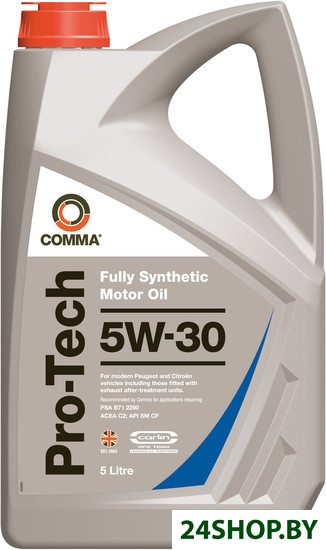Моторное масло Comma Pro-Tech 5W-30 5л Моторное масло Comma Pro-Tech 5W-30 5л