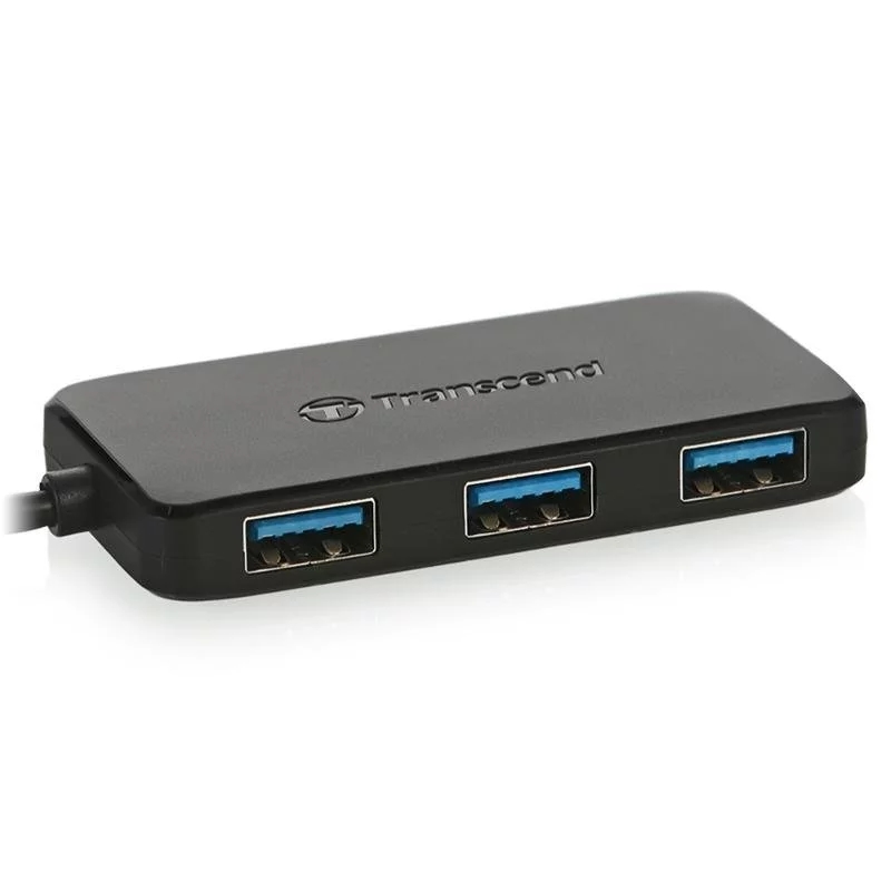 USB-концентратор 3.0 Transcend TS-HUB2K на 4 порта, черный USB-концентратор 3.0 Transcend TS-HUB2K на 4 порта, черный