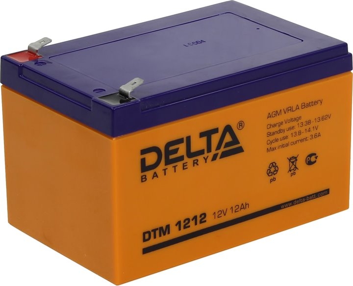 Аккумулятор для ИБП Delta DTM 1212 Аккумулятор для ИБП Delta DTM 1212