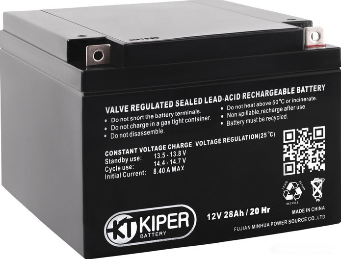 Аккумулятор для ИБП Kiper GP-12260 (12В/26 А·ч) Аккумулятор для ИБП Kiper GP-12260 (12В/26 А·ч)