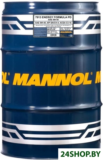 Моторное масло Mannol Energy Formula PD 5W-40 208л Моторное масло Mannol Energy Formula PD 5W-40 208л