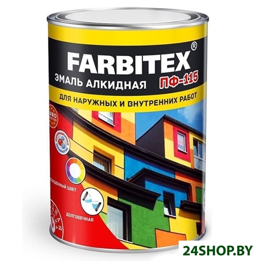 Эмаль Farbitex ПФ-115 1.8 кг (зеленый) Эмаль Farbitex ПФ-115 1.8 кг (зеленый)