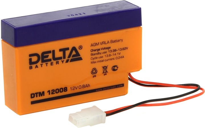 Аккумулятор для ИБП Delta DTM 12008 Аккумулятор для ИБП Delta DTM 12008