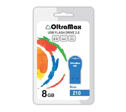 Флеш-память USB OltraMax 210 8GB (синий) (OM-8GB-210-Blue) Флеш-память USB OltraMax 210 8GB (синий) (OM-8GB-210-Blue)