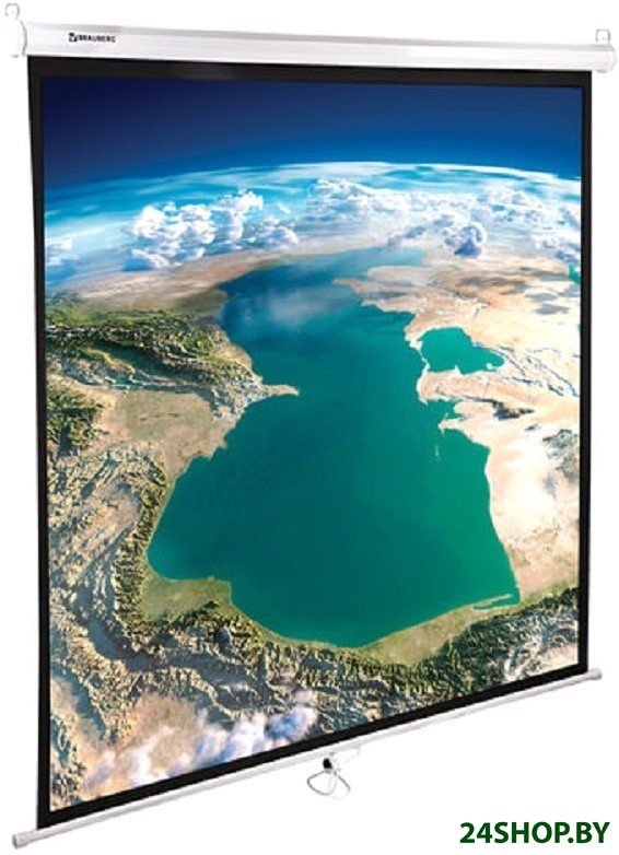 Проекционный экран BRAUBERG Wall 1:1 (180x180) 236726 Проекционный экран BRAUBERG Wall 1:1 (180x180) 236726