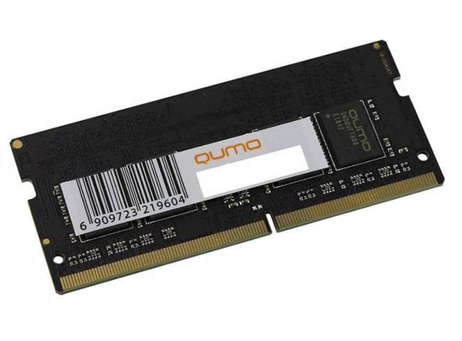 Оперативная память QUMO 8GB DDR4 SODIMM PC4-21300 QUM4S-8G2666P19 Оперативная память QUMO 8GB DDR4 SODIMM PC4-21300 QUM4S-8G2666P19