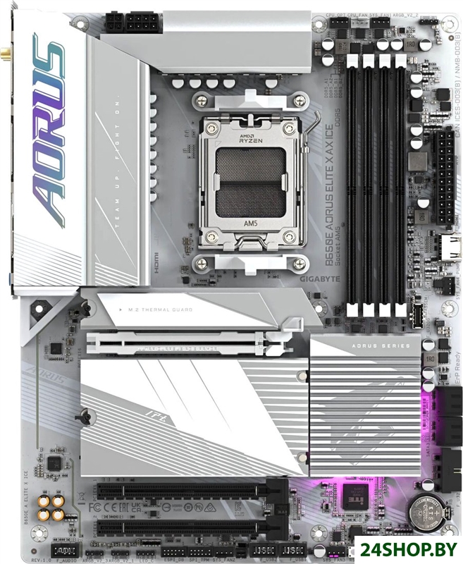 Материнская плата Gigabyte B650E Aorus Elite X AX ICE Материнская плата Gigabyte B650E Aorus Elite X AX ICE