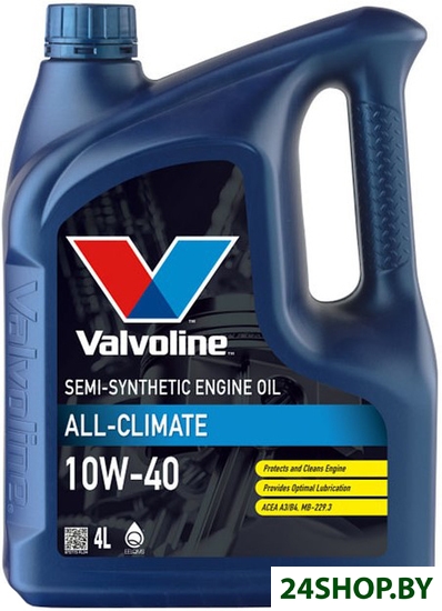 Моторное масло Valvoline All-Climate 10W-40 4л Моторное масло Valvoline All-Climate 10W-40 4л