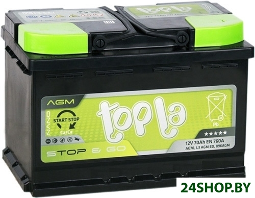 Автомобильный аккумулятор Topla TOP AGM Stop&Go TAG70 (70 А·ч) Автомобильный аккумулятор Topla TOP AGM Stop&Go TAG70 (70 А·ч)