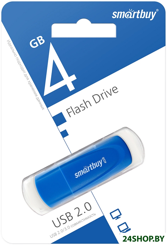 USB Flash SmartBuy Scout 4GB (синий) USB Flash SmartBuy Scout 4GB (синий)