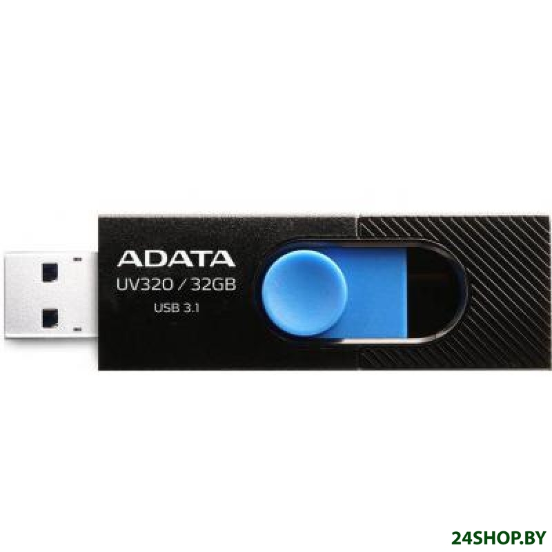 USB Flash A-Data UV320 32GB (черный/голубой) (AUV320-32G-RBKBL) USB Flash A-Data UV320 32GB (черный/голубой) (AUV320-32G-RBKBL)