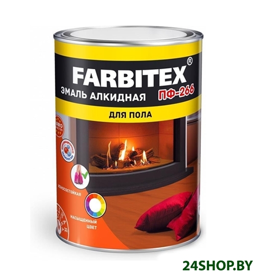 Эмаль Farbitex ПФ-266 10 кг (золотистый) Эмаль Farbitex ПФ-266 10 кг (золотистый)