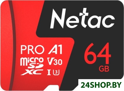 Карта памяти Netac P500 Extreme Pro 64GB NT02P500PRO-064G-R + адаптер Карта памяти Netac P500 Extreme Pro 64GB NT02P500PRO-064G-R + адаптер