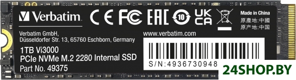 SSD Verbatim Vi3000 1TB 49375 SSD Verbatim Vi3000 1TB 49375