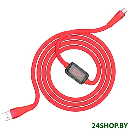 Кабель Hoco S4 microUSB (красный) Кабель Hoco S4 microUSB (красный)