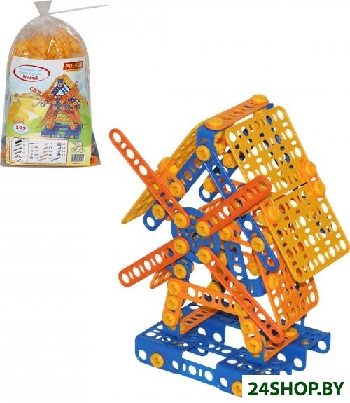 Конструктор Полесье Изобретатель-Мельница №2 (195 элементов) (в пакете) (55125) Конструктор Полесье Изобретатель-Мельница №2 (195 элементов) (в пакете) (55125)