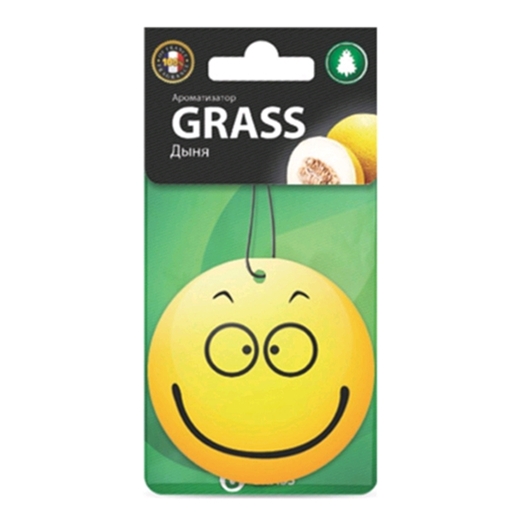 Ароматизатор воздуха картонный GRASS ST-0399 Смайл (дыня) Ароматизатор воздуха картонный GRASS ST-0399 Смайл (дыня)