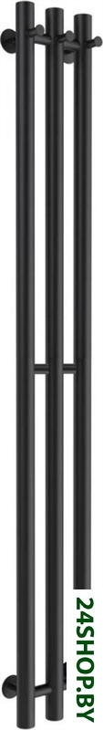 Полотенцесушитель Маргроид Ferrum Inaro СНШ 120x6x12 3 крючка, Черный матовый, скрытого монтажа, тай Полотенцесушитель Маргроид Ferrum Inaro СНШ 120x6x12 3 крючка, Черный матовый, скрытого монтажа, тай