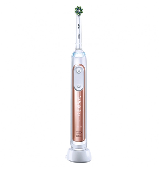 Электрическая зубная щетка Oral-B Genius X Cross Action D706.513.6 (розовое золото) Электрическая зубная щетка Oral-B Genius X Cross Action D706.513.6 (розовое золото)