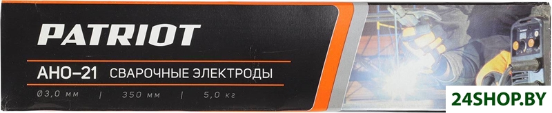 Электрод Patriot АНО-21 3.0мм/350мм (5кг) Электрод Patriot АНО-21 3.0мм/350мм (5кг)