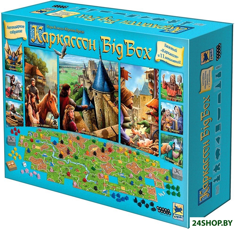 Настольная игра Мир Хобби Каркассон: Big Box Настольная игра Мир Хобби Каркассон: Big Box