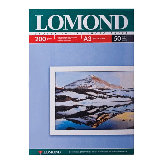 Фотобумага Lomond Глянцевая А3 200 г/кв.м. 50 листов (0102024) Фотобумага Lomond Глянцевая А3 200 г/кв.м. 50 листов (0102024)