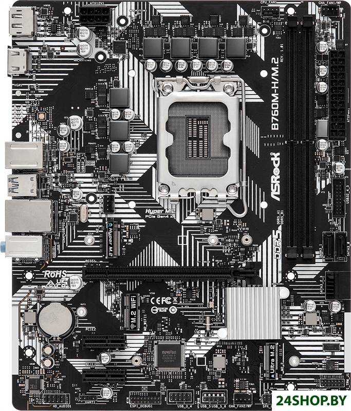 Материнская плата ASRock B760M-H/M.2 Материнская плата ASRock B760M-H/M.2