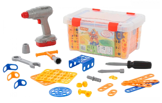 Конструктор Полесье Изобретатель-Мельница №2 (196 элементов)+шуруповёрт (в контейнере) (58126) Конструктор Полесье Изобретатель-Мельница №2 (196 элементов)+шуруповёрт (в контейнере) (58126)