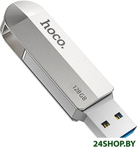 USB Flash Hoco UD10 128GB (серебристый) USB Flash Hoco UD10 128GB (серебристый)
