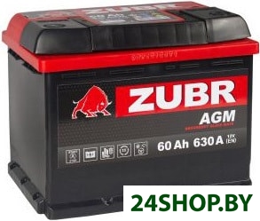 Автомобильный аккумулятор Zubr AGM R+ (60 А·ч) Автомобильный аккумулятор Zubr AGM R+ (60 А·ч)