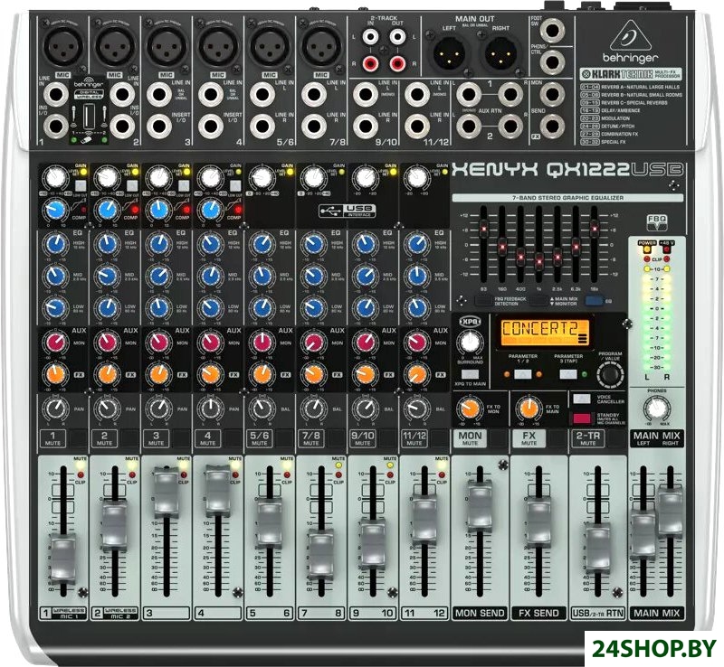 Микшерный пульт Behringer Xenyx QX1222USB Микшерный пульт Behringer Xenyx QX1222USB