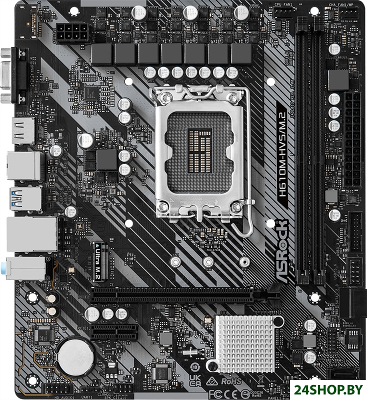 Материнская плата ASRock H610M-HVS/M.2 R2.0 Материнская плата ASRock H610M-HVS/M.2 R2.0