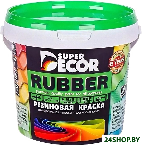Краска Super Decor Rubber 1 кг (№08 норвежский дом) Краска Super Decor Rubber 1 кг (№08 норвежский дом)