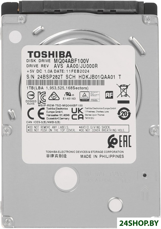 Жесткий диск Toshiba MQ04ABF100V 1TB Жесткий диск Toshiba MQ04ABF100V 1TB