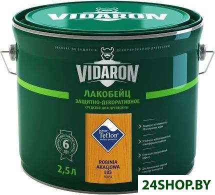 Лак Vidaron Лакобейц L03 2.5 л (белая акация) Лак Vidaron Лакобейц L03 2.5 л (белая акация)
