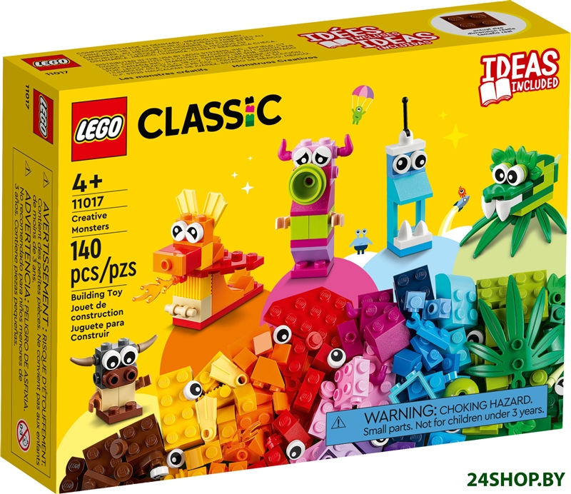 Набор деталей LEGO Classic 11017 Творческие монстры Набор деталей LEGO Classic 11017 Творческие монстры