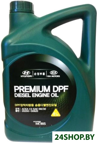 Моторное масло Hyundai/KIA Premium DPF Diesel 5W-30 6л (05200-00620) Моторное масло Hyundai/KIA Premium DPF Diesel 5W-30 6л (05200-00620)